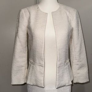 Anne Taylor white petite blazer